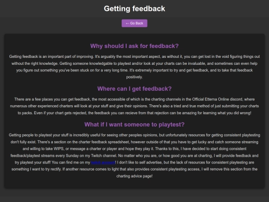 gettingfeedback screenshot