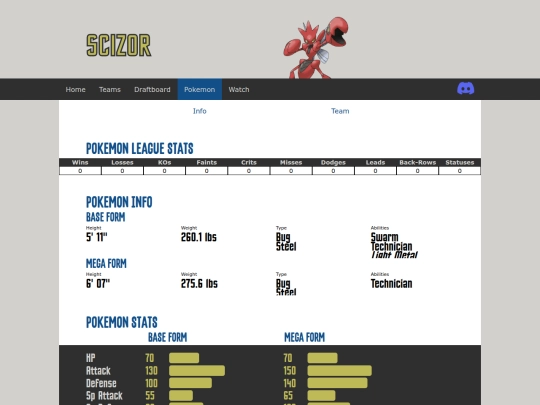draft/pokemon/scizor screenshot