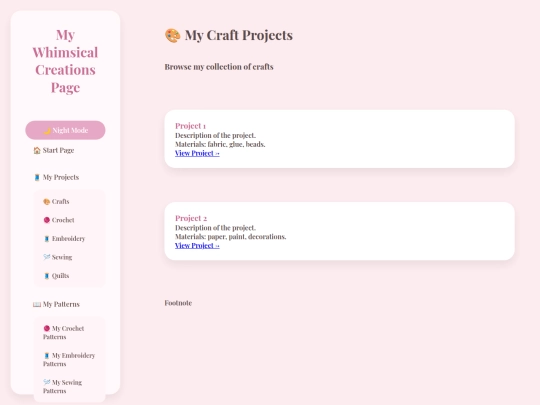 craftprojects screenshot