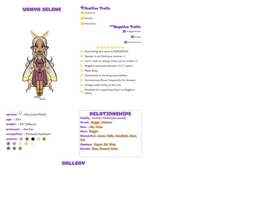 charaprofile/Vanya screenshot