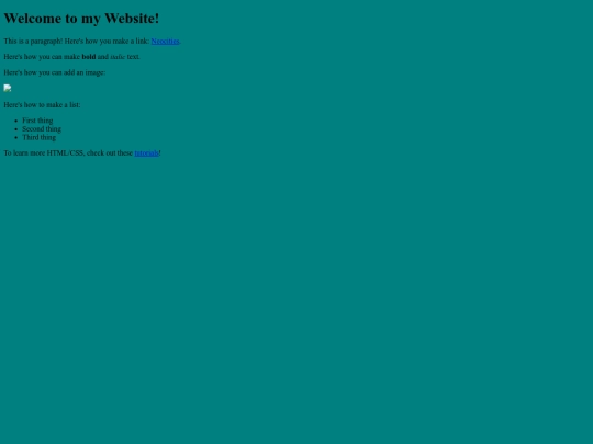 test screenshot