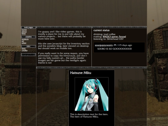 index screenshot