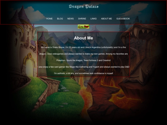 html/aboutme screenshot