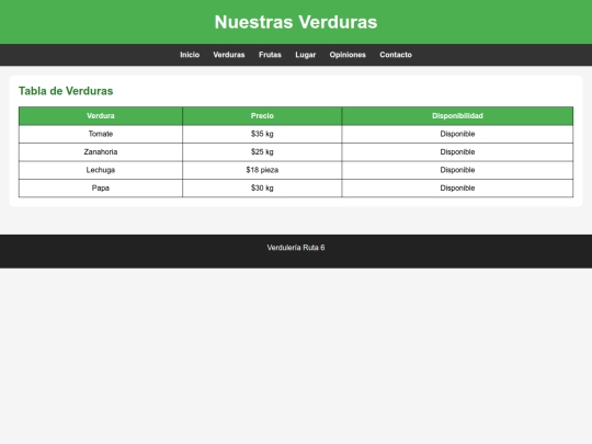 verduras screenshot
