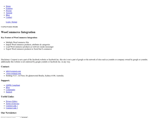 woocommerce-integration screenshot