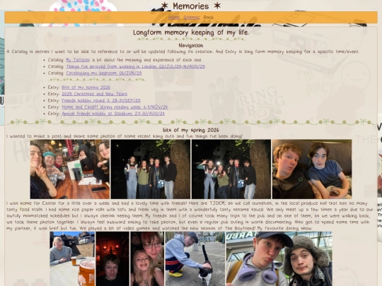 memories screenshot