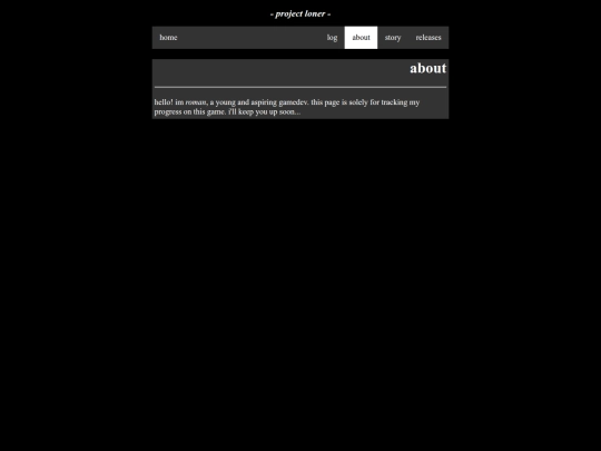 pages/about screenshot