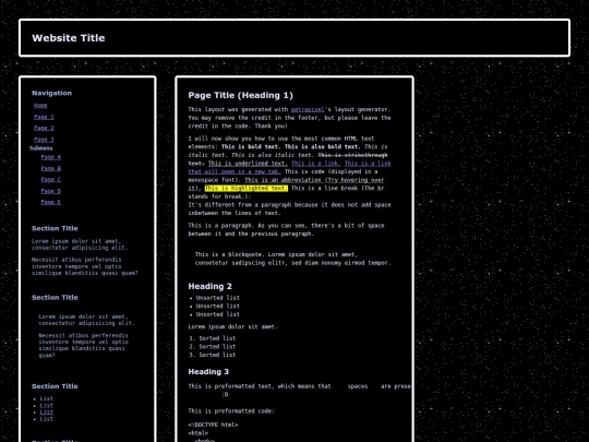 index screenshot