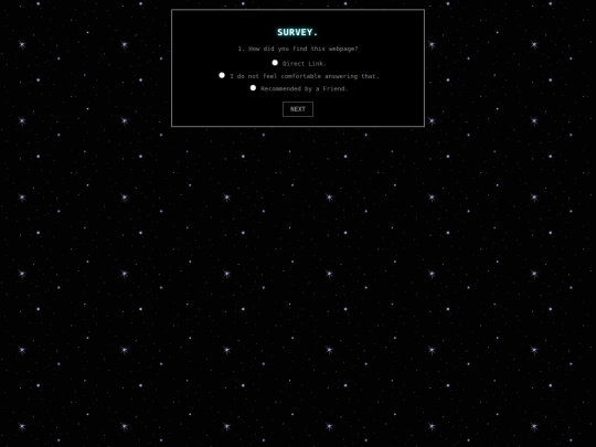 survey screenshot