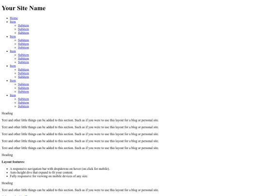 templateindex screenshot