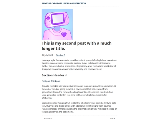 blog/secondpost screenshot