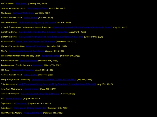 banddiscography screenshot