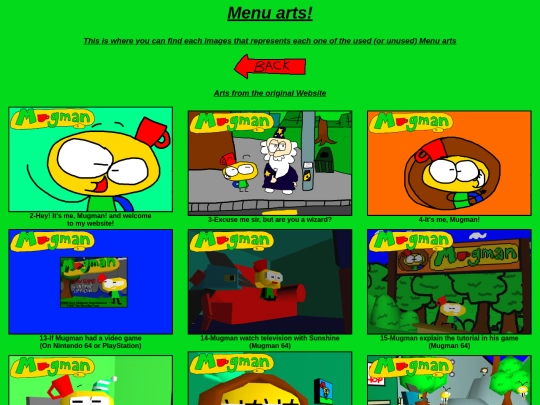 Gallerie/Menu artsEN screenshot