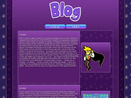 Blog screenshot