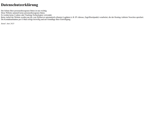 datenschutzerklaerung screenshot