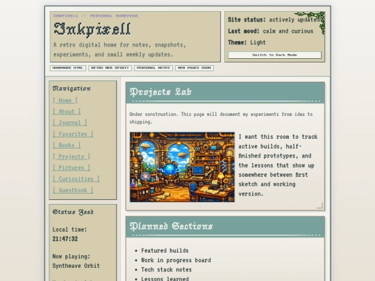 projects screenshot