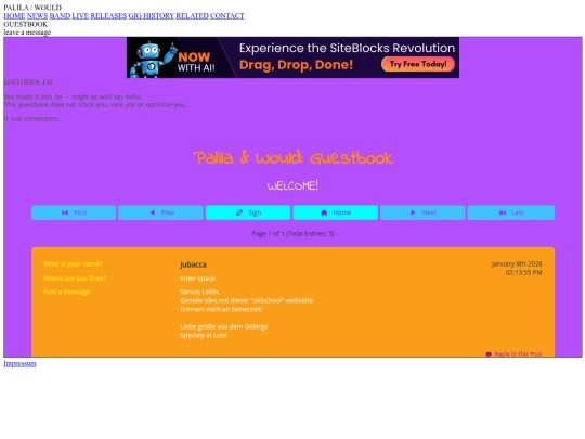 pages/archive/guestbook screenshot