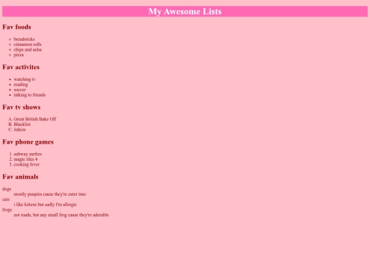 awesomelists screenshot