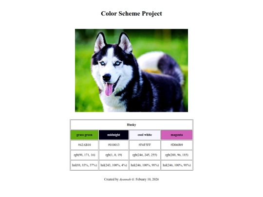 color-scheme screenshot