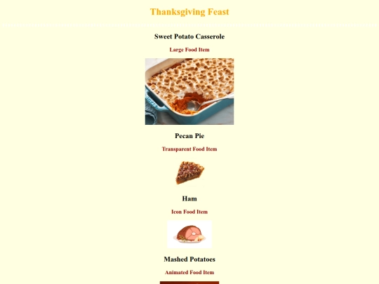 thanksgiving screenshot