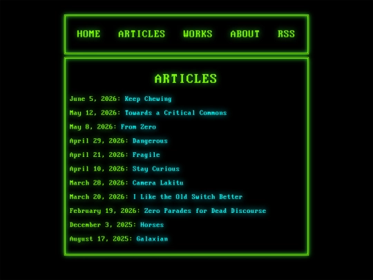 articles screenshot