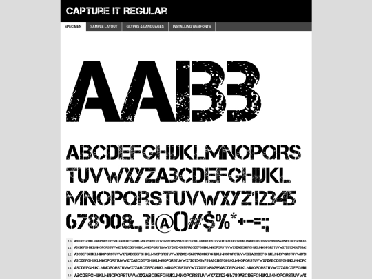 fonts/capture_it-demo screenshot