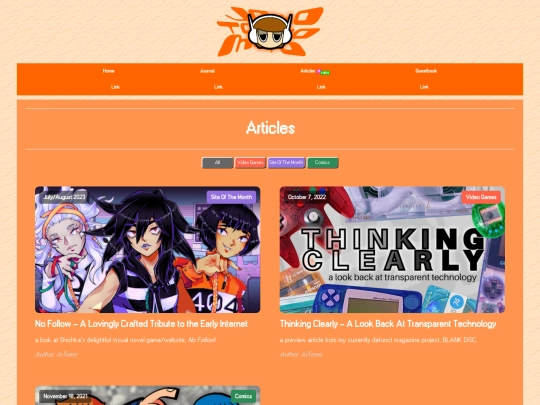 articles screenshot