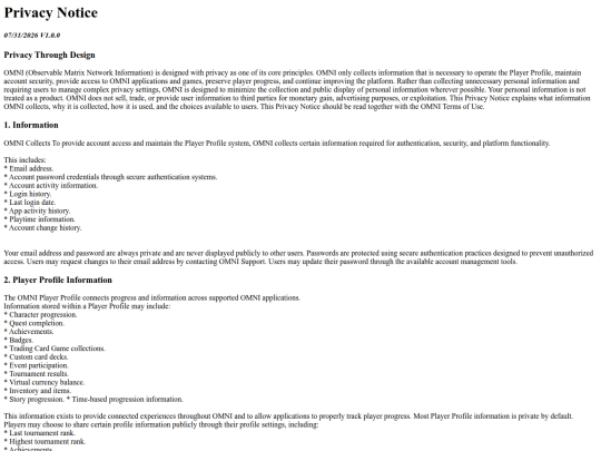 PrivacyNotice screenshot