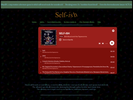 discography/SELF-ISH screenshot