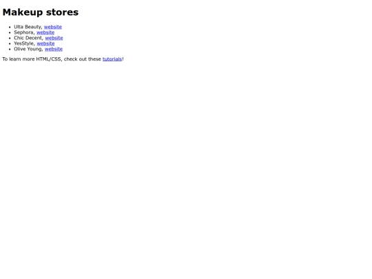 stores screenshot