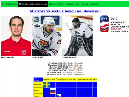 html/hokej screenshot