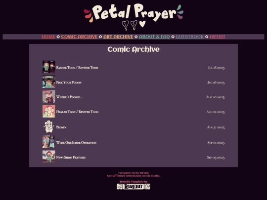 comic-archive screenshot