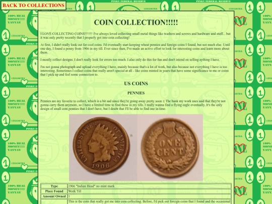 collections/coins screenshot