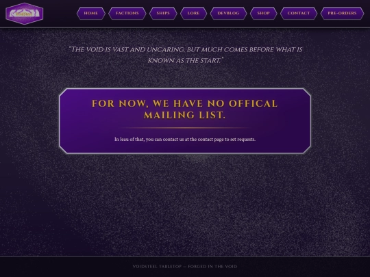 Pre-orders screenshot