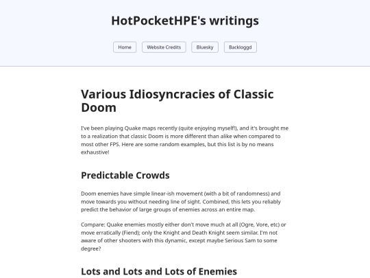 essays/doomidiosyncrasies screenshot