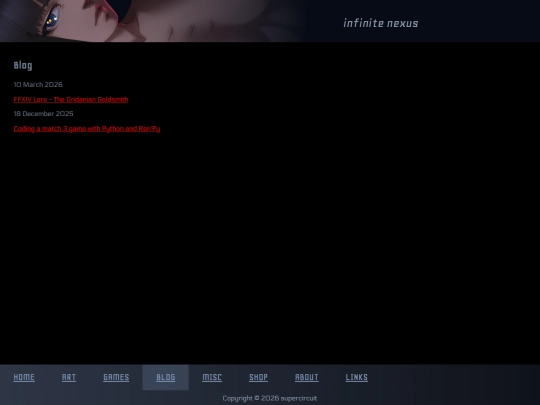 blog screenshot