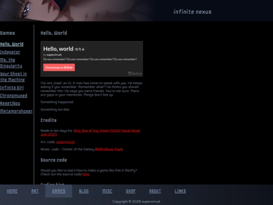 games/helloworld screenshot