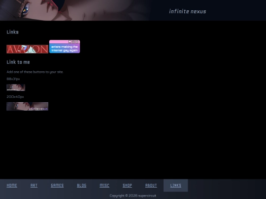 links screenshot
