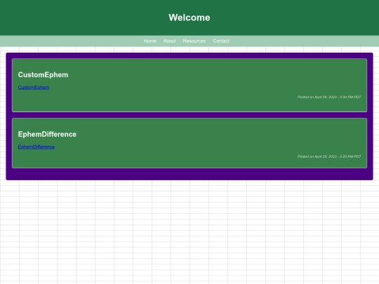 resources screenshot