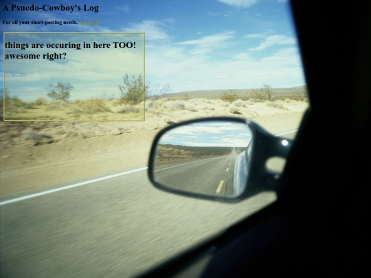 log/log screenshot