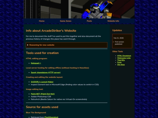 main/websiteinfo screenshot