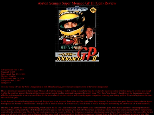 Ayrton_Senna's_Super_Monaco_GP_II_Gen_review screenshot