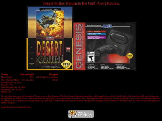 Desert_Strike_Gen_review screenshot