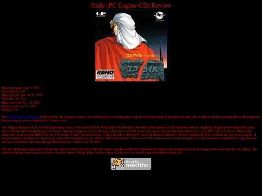 Exile_PCECD_review screenshot