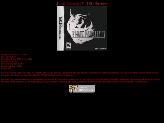 Final_Fantasy_IV_DS_review screenshot