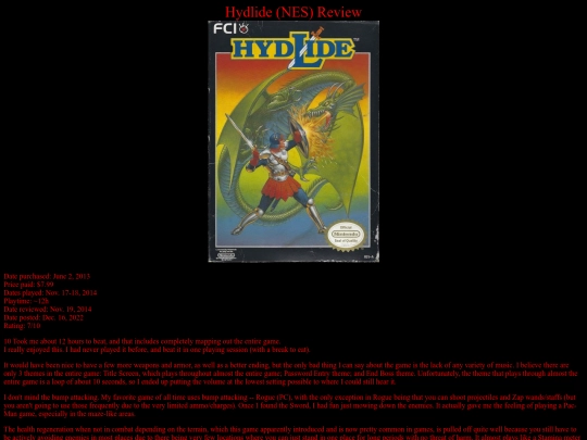 Hydlide_NES_review screenshot