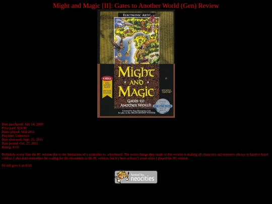 Might_and_Magic_II_Gen_review screenshot