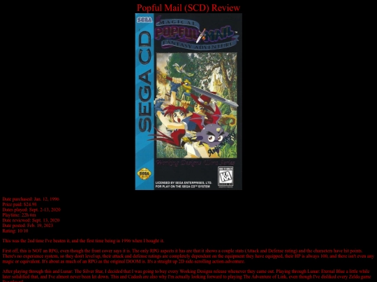 Popful_Mail_SCD_review screenshot