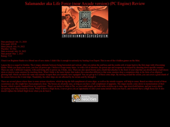 Salamander_near_Arcade_version_PCE_review screenshot