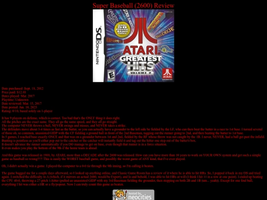 Super_Baseball_2600_review screenshot